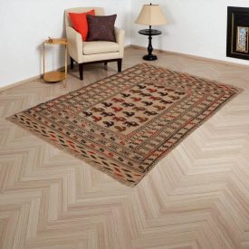   Nomadska preproga Kilim Adarskan 125x188 ročno tkana stenska preproga Kelim