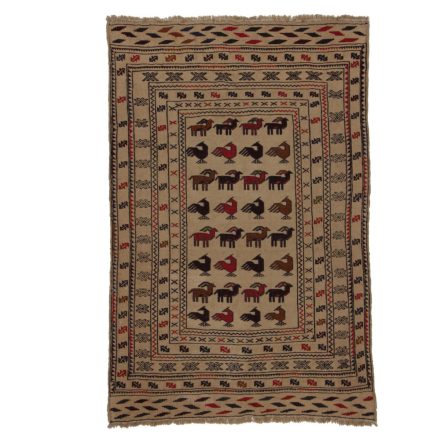 Nomadska preproga Kilim Adarskan 125x188 ročno tkana stenska preproga Kelim