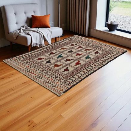 Nomadska preproga Kilim Adarskan 128x180 ročno tkana stenska preproga Kelim