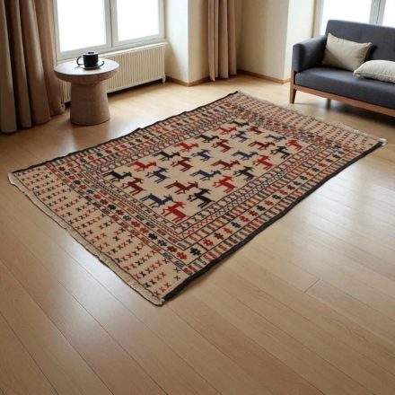 Nomadska preproga Kilim Adarskan 120x186 ročno tkana stenska preproga Kelim
