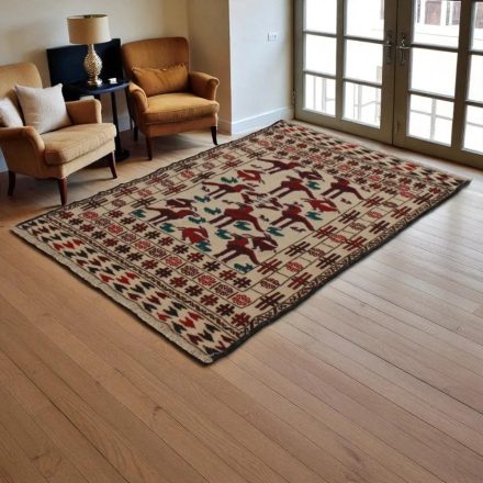 Nomadska preproga Kilim Adarskan 119x186 ročno tkana stenska preproga Kelim
