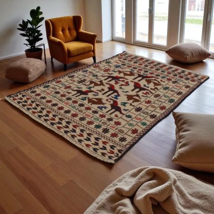 Nomadska preproga Kilim Adarskan 130x197 ročno tkana stenska preproga Kelim