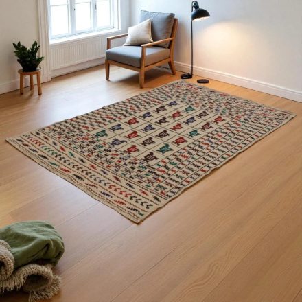 Nomadska preproga Kilim Adarskan 124x204 ročno tkana stenska preproga Kelim