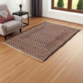   Nomadska preproga Kilim Adarskan 124x192 ročno tkana stenska preproga Kelim