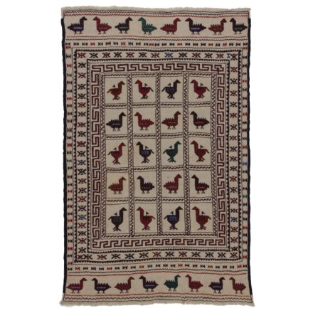 Nomadska preproga Kilim Adarskan 126x202 ročno tkana stenska preproga Kelim