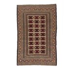 Nomadska preproga Kilim Adarskan 127x195 ročno tkana stenska preproga Kelim