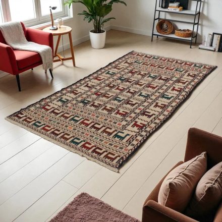 Nomadska preproga Kilim Adarskan 119x207 ročno tkana stenska preproga Kelim