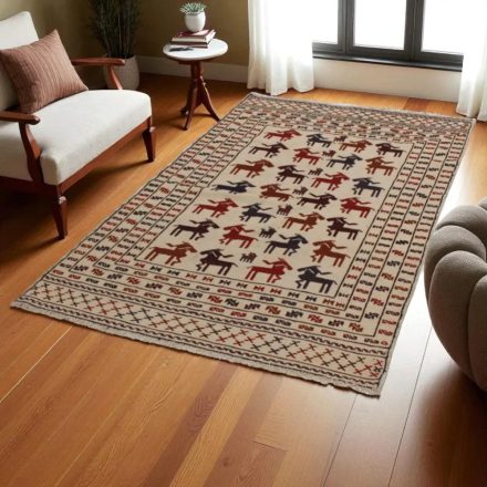 Nomadska preproga Kilim Adarskan 124x200 ročno tkana stenska preproga Kelim