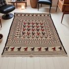 Nomadska preproga Kilim Adarskan 122x188 ročno tkana stenska preproga Kelim