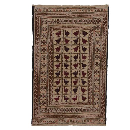 Nomadska preproga Kilim Adarskan 124x204 ročno tkana stenska preproga Kelim