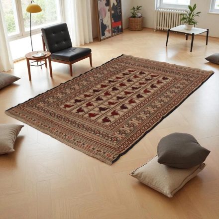 Nomadska preproga Kilim Adarskan 124x204 ročno tkana stenska preproga Kelim