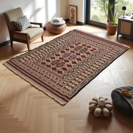 Nomadska preproga Kilim Adarskan 123x177 ročno tkana stenska preproga Kelim