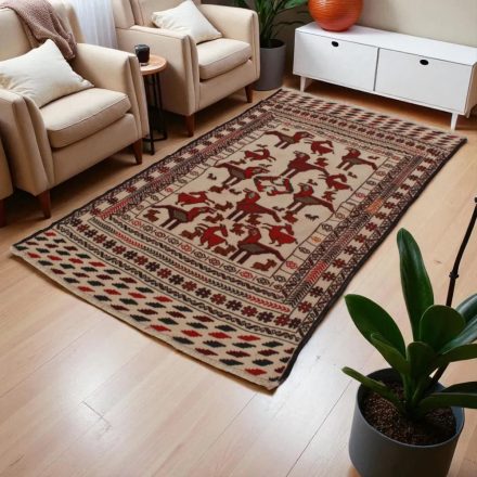 Nomadska preproga Kilim Adarskan 111x203 ročno tkana stenska preproga Kelim
