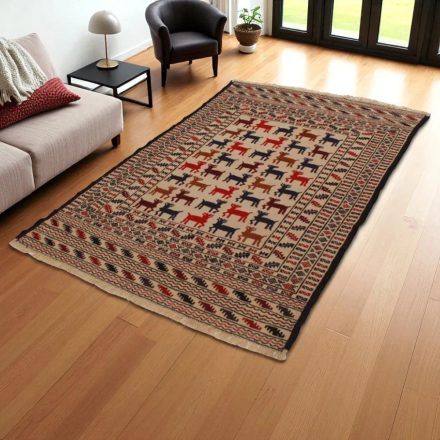Nomadska preproga Kilim Adarskan 127x198 ročno tkana stenska preproga Kelim