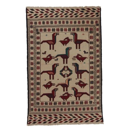 Nomadska preproga Kilim Adarskan 133x199 ročno tkana stenska preproga Kelim