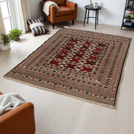 Nomadska preproga Kilim Adarskan 122x191 ročno tkana stenska preproga Kelim