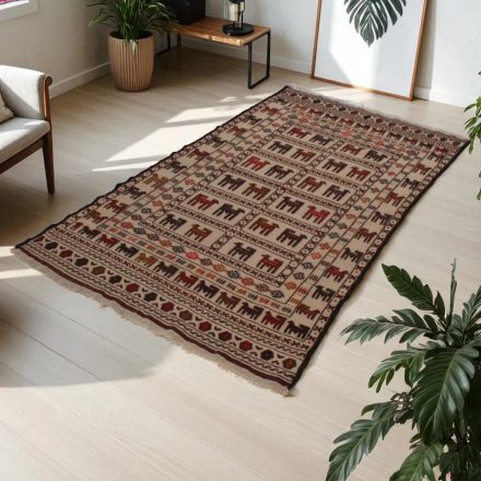 Nomadska preproga Kilim Adarskan 121x213 ročno tkana stenska preproga Kelim