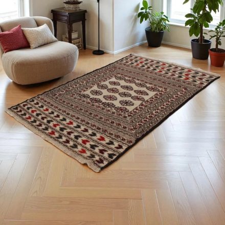Nomadska preproga Kilim Adarskan 126x204 ročno tkana stenska preproga Kelim