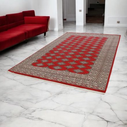 Jaldar preproga 200x319 cm – ročno vozlana pakistanska preproga bordo barve