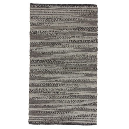 Siva volnena preproga Rustic 91x161 moderna volnena preproga