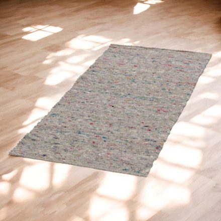 Moderna volnena preproga Rustic 71x137 siva preproga