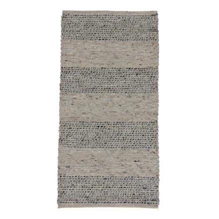 Debela preproga iz volne Rustic 70x138 tkana moderna volnena preproga