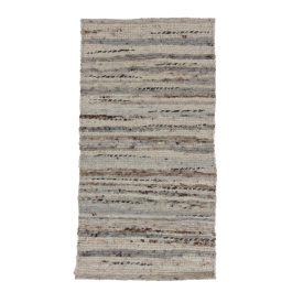   Debela preproga iz volne Rustic 69x134 tkana moderna volnena preproga