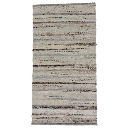Debela preproga iz volne Rustic 69x130 tkana moderna volnena preproga