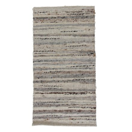 Debela preproga iz volne Rustic 68x132 tkana moderna volnena preproga