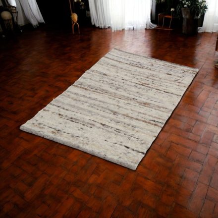 Debela volnena preproga Rustic 70x131 bež preproga