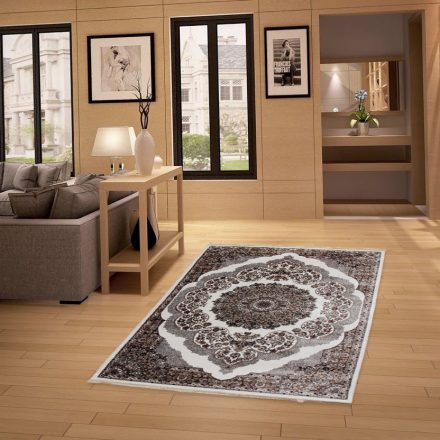 Klasična preproga bež rjava 140x200 poliestrska preproga