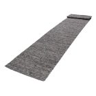 Siva volnena tekači preproga Rustic 90x438 volnena preproga na hodniku