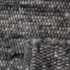 Siva volnena tekači preproga Rustic 90x438 volnena preproga na hodniku