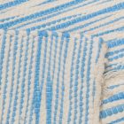 Preproga iz Krp 71x139 modro-belo bombažna preproga iz krp