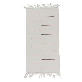 Preproga iz Krp 70x129 bež bombažna preproga iz krp