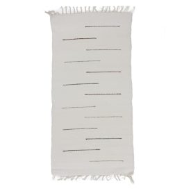 Preproga iz Krp 79x134 bež bombažna preproga iz krp