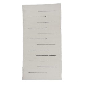 Preproga iz Krp 71x140 belo bombažna preproga iz krp