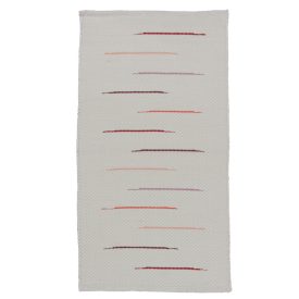 Preproga iz krp 128x70 bela bombažna preproga iz krp