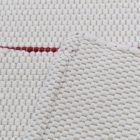 Preproga iz krp 128x70 bela bombažna preproga iz krp