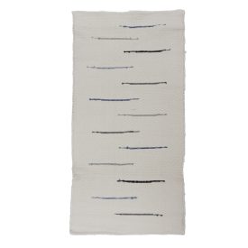 Preproga iz Krp 70x134 belo bombažna preproga iz krp