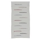 Preproga iz krp 130x69 bela bombažna preproga iz krp