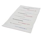 Preproga iz krp 130x69 bela bombažna preproga iz krp