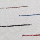 Preproga iz krp 130x69 bela bombažna preproga iz krp