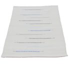 Preproga iz krp 129x69 bela bombažna preproga iz krp