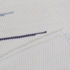 Preproga iz krp 129x69 bela bombažna preproga iz krp