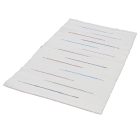 Preproga iz krp 133x69 bela bombažna preproga iz krp