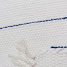 Preproga iz Krp 70x125 belo bombažna preproga iz krp