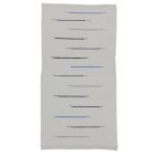 Preproga iz krp 129x64 bela bombažna preproga iz krp