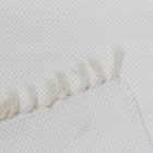 Preproga iz krp 133x68 bela bombažna preproga iz krp