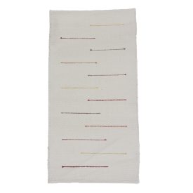 Preproga iz Krp 70x138 belo bombažna preproga iz krp